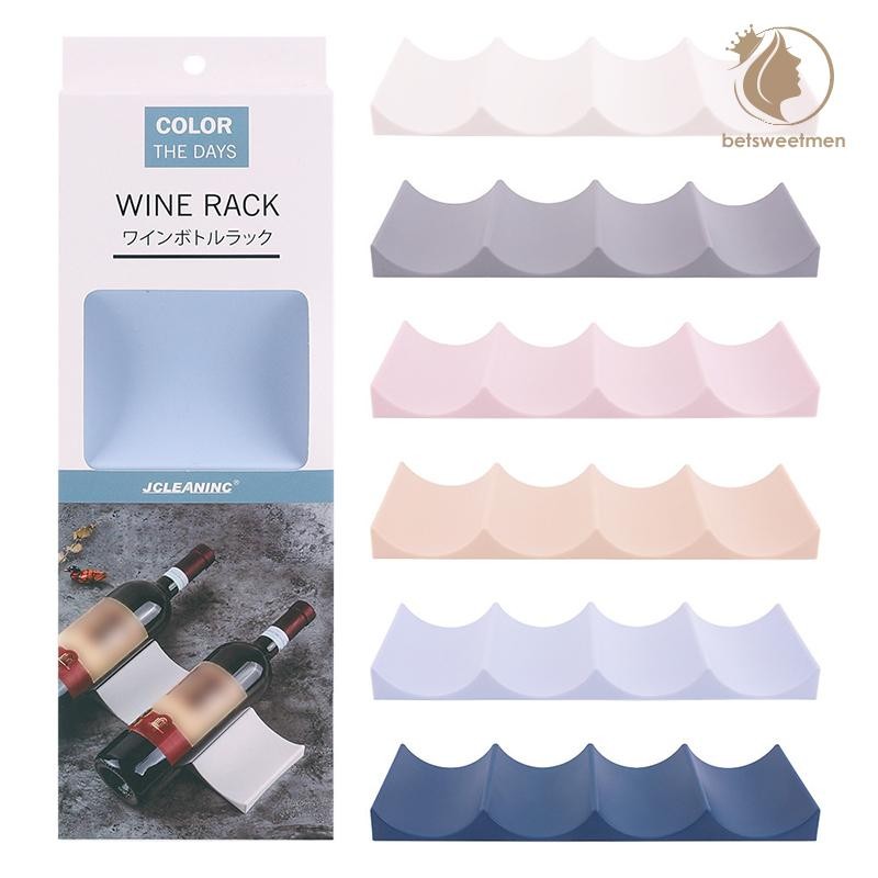 [วิชาพลศึกษา]ชั้นเก็บไวน์พลาสติกวางซ้อนกันได้ขวดไวน์ผู้ถือเคาน์เตอร์ตู้ไวน์และการจัดเก็บ ดรอปชิป แชมเปญผนังยืนบาร์ ไทย