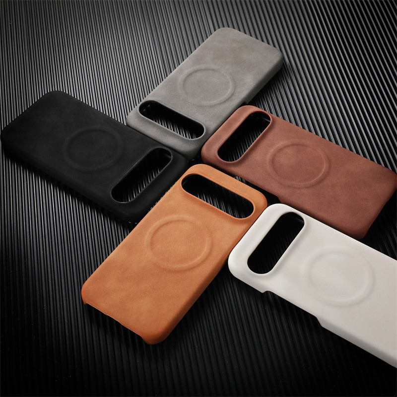 Retro Nubuck หนังสําหรับ Google Pixel 7 8 9 10 Pro XL 7a 8a แม่เหล็กหรูหรา