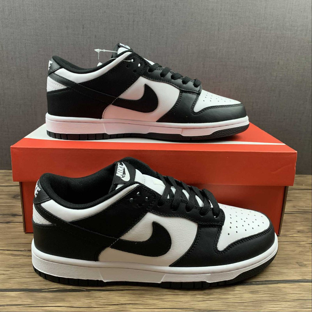 NIKE SB DUNK LOW สีดำ/ขาว PANDA คุณภาพสูง