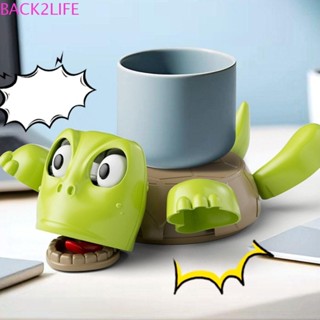 Back2life ที่รองแก้วเต่า Panicked, เต่าคงที่กดถ้วยเต่า Pad Q…