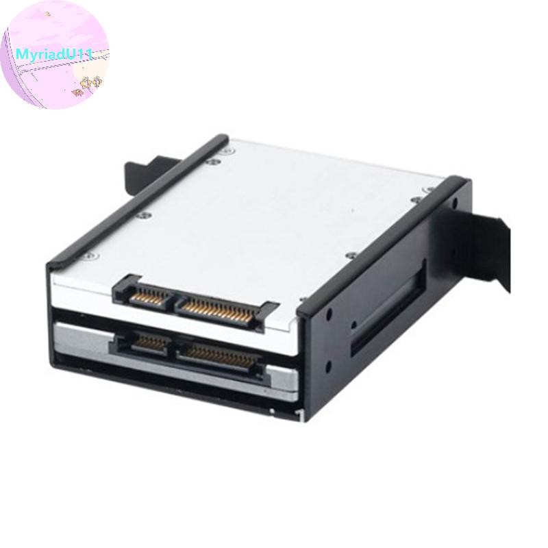 Myriadu SSD HDD Mounting Bracket สําหรับ PCI 2 x 2.5 นิ้วชุดติดตั้งฮาร์ดไดรฟ์ภายในชุดติดตั้ง TH