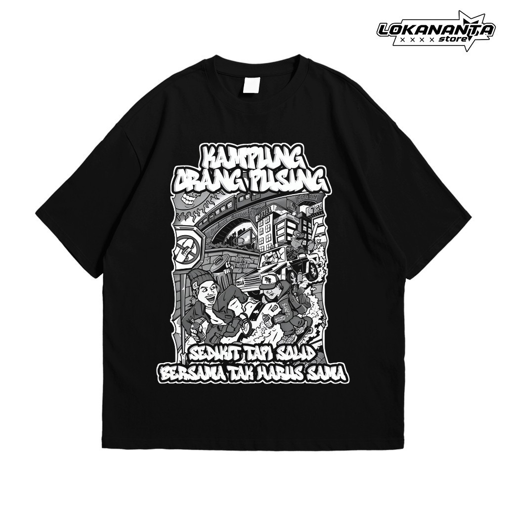 เสื้อยืด Oversize Regular Fit VILLAGE PEOPLE DIZZNES Distro Hangout LKNTA