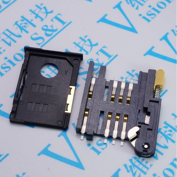 ที่ใส่ซิมการ์ด KF-016 ช่องใส่การ์ด 6+2P ลิ้นชัก Type A Card SIM900A ที่ใส่การ์ด Draw I C Holder GPS Self-Elastic Type ราคา ถูกที่สุด ดีลบีเคเค แกลเลอรีภาพที่ 3