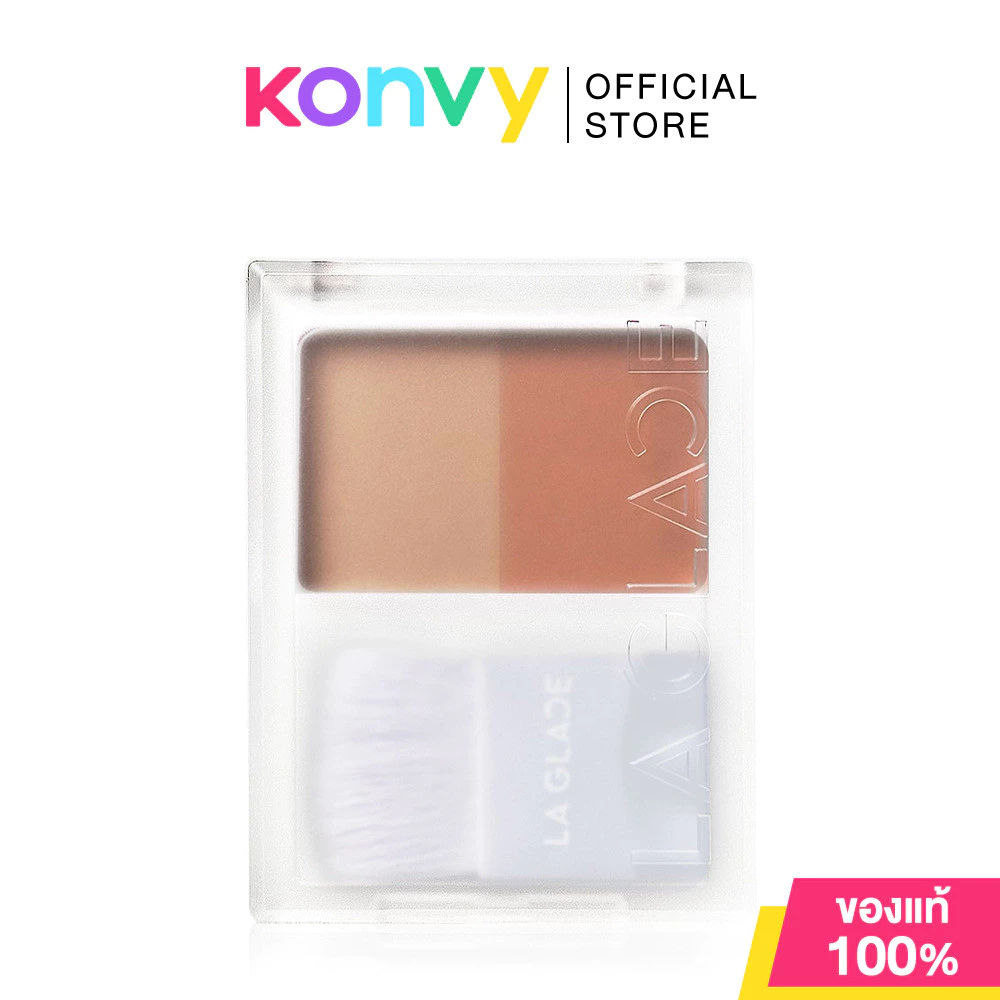 LA GLACE Brattitude Two Tone Powder Blush 4g thumbnail 8