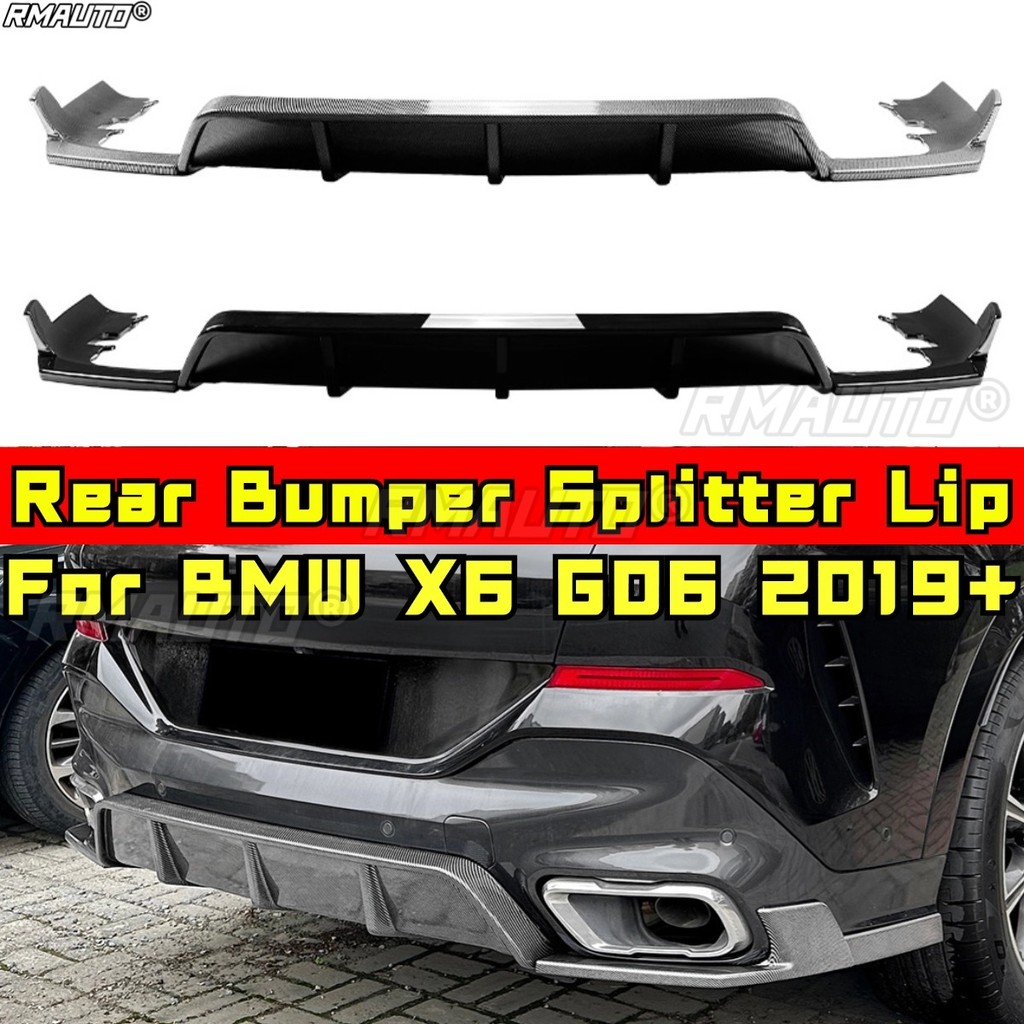 สําหรับ BMW X6 G06 Body Kit ด้านหลังกันชน Diffuser กันชนด้านหลัง Splitter สําหรับ BMW X6 G06 2019 + 