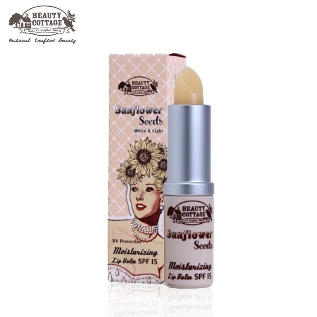 BEAUTY COTTAGE SUNFLOWER SEEDS MOISTURIZING LIP BALM SPF15 ซันฟลาวเวอร์ซี๊ด มอยส์เจอร์ไรซิ่งลิปบาร์ม เอสพีเอฟ15 (3เฉดสี)