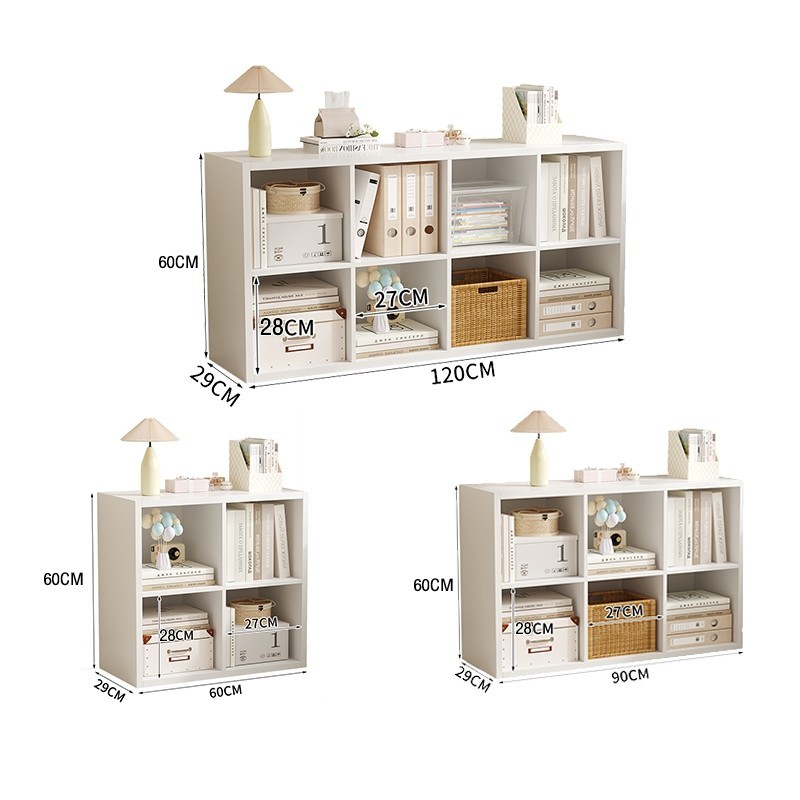 TTM ชั้นวางของ ชั้นวางหนังสือ IKEA สไตล์เดียวกันตู้ 8/6/4ขัดแตะ ชั้นวางของเล่น เปิดชั้นวางจอแสดงผล - รูปที่ 5