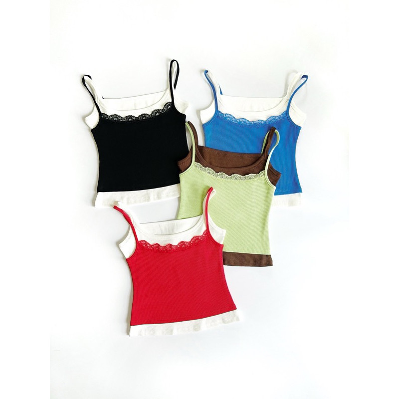 Onseason 𝗧𝗥𝗘𝗡𝗗𝗬 𝗟𝗔𝗬𝗘𝗥𝗘𝗗 𝗖𝗔𝗠𝗜 เสื้อสายเดี่ยวเลเยอร์สุดเก๋