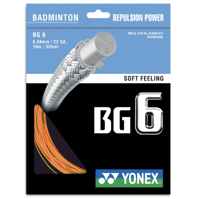 STRING BADMINTON YONEX BG6 ให้ความรู้สึกนุ่มนวล