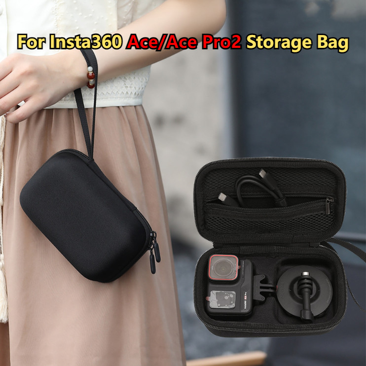 สําหรับ Insta360 Ace/Ace Pro 2 กระเป๋าเก็บ Hard Case กระเป๋าถือแบบพกพา Anti Splash Ace Pro กล่องเก็บกล้องอุปกรณ์เสริม