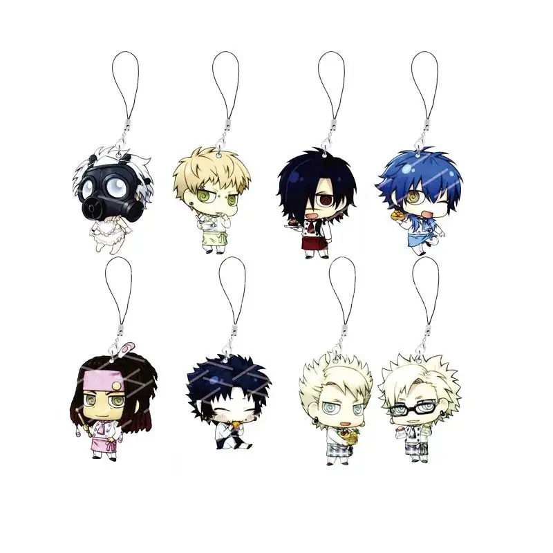 DRAMAtical Murder Noiz Seragaki Aoba พวงกุญแจโทรศัพท์มือถือโปร่งใส DMMD สาย