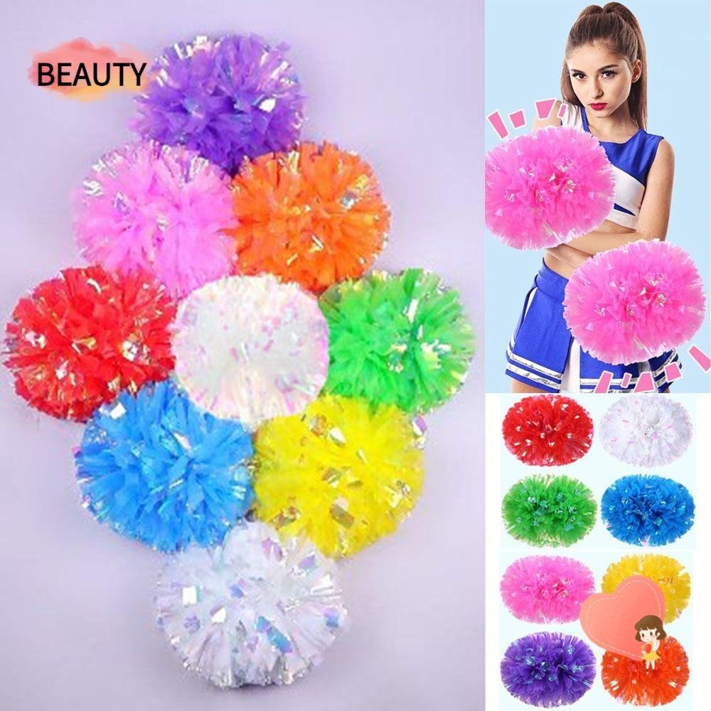 Beauty ปอมปอม 32*30 ซม. 9 สี สําหรับตกแต่งคอนเสิร์ต เชียร์ลีดเดอร์