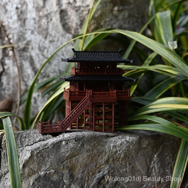 โมเดลหินสะเทินน้ําสะเทินบก รูปพื้นเท้า 3d สไตล์โบราณ สําหรับแขวนตกแต่งตู้ปลา