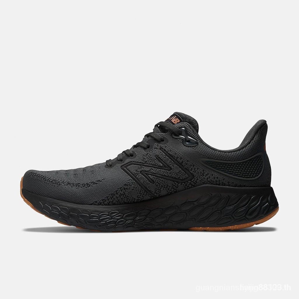 New Balance Fresh Foam x 1080 V12 เลาจ์กลม แบบเต็ม | ผู้ชาย | รองเท้าวิ่ง blacktop เมทัลลิก ทองแดง สีดํา