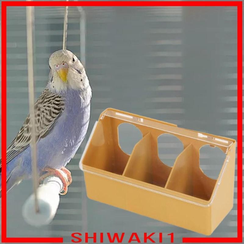 [Shiwaki1] กล่องให้อาหารนกพิราบ แบบแขวน สามหลุม