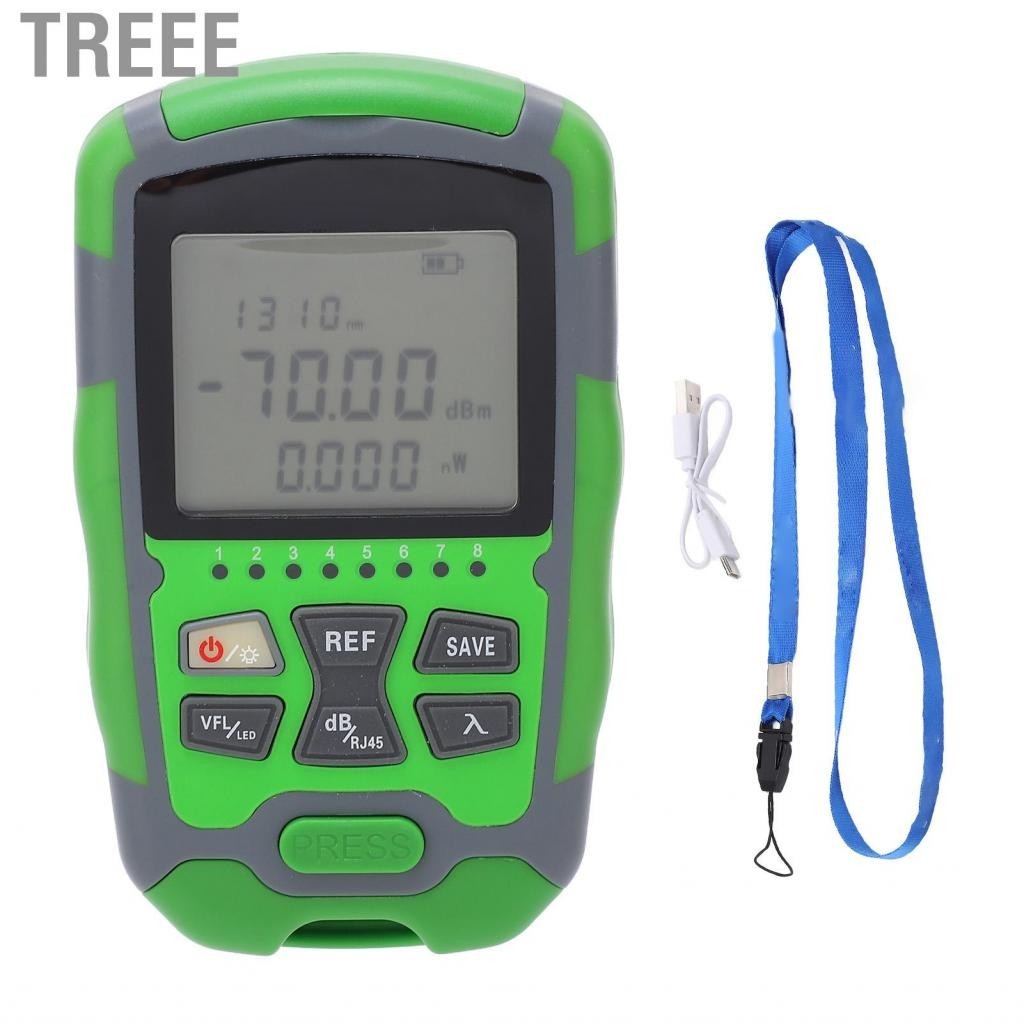 Treee Optical Power Meter Red Light Fiber Optic Cable Tester(1MW)