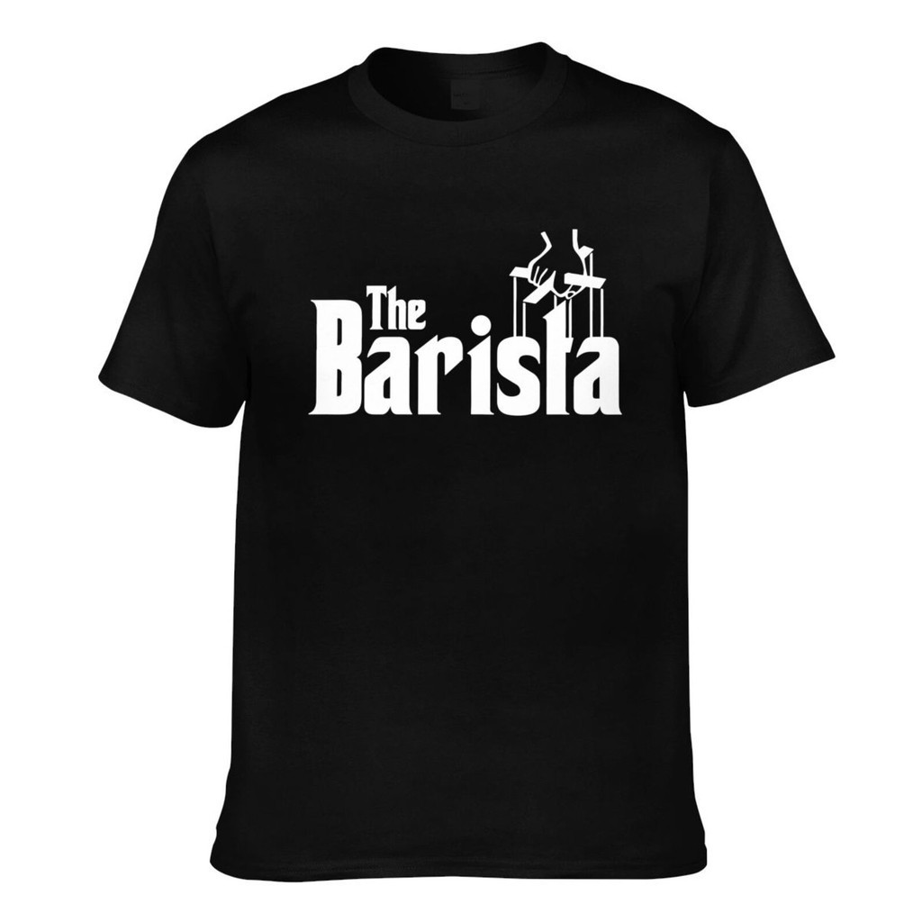 The Barista Coffee Godfather Spoof คุณภาพสูงพิมพ์ Tee For Man