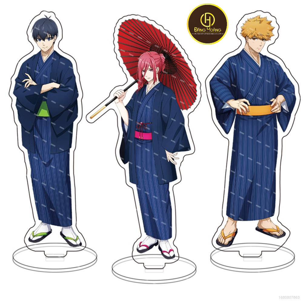 Yukimiya Sae Nagi Rin Isagi Character Model Stand in Blue Kimono YB3_DH