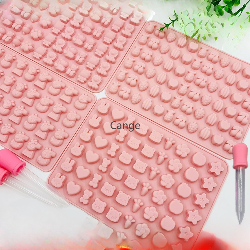 การ์ตูน คิวคิว น้ําตาลขี้ผึ้งขวดน้ําตาลน้ําตาลนุ่มซิลิโคนครัวเรือนเด็กทนอุณหภูมิสูงแม่พิมพ์