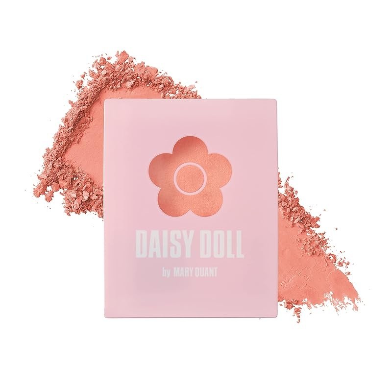 [Direct From Japan]DAISY DOLL by MARY QUANT Powder Blush O-01 Happy Bursting Pop Warm Orange 8.3g Powder blush that blends with the skin with an effortless finish, blush, shine, and blood color