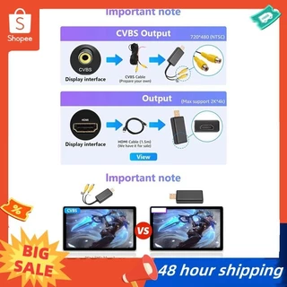 พร้อมสต็อก USB to CVBS RCA Video Output Adapter Box Interface Connect to Monitor Display อุปกรณ์สําหรับ Android วิทยุมัลติมีเดีย