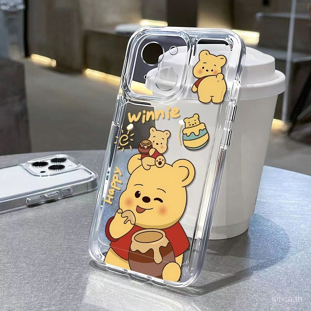 เคสโทรศัพท์มือถือ กันกระแทก ลายการ์ตูนหมีพูห์น่ารัก สําหรับ iPhone 15promax 15 14 13 12 11 pro max 14promax 13promax 14pro 13pro xr xsmax 8pus