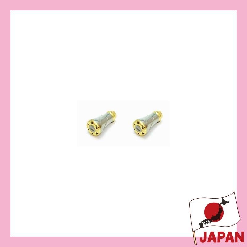 Ships from Japan.LIVRE reel knob alone (forte) 2 pcs (silver + gold C) )