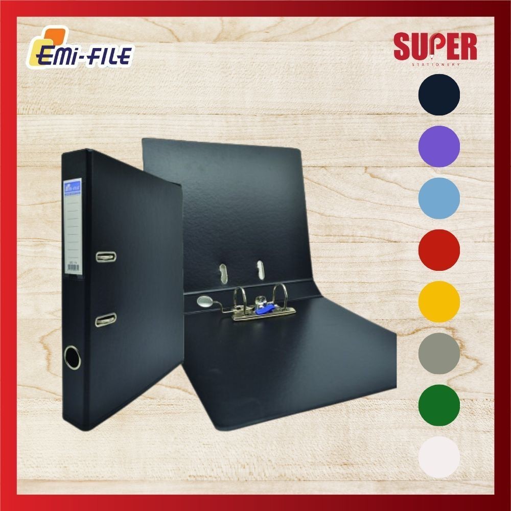 [Super SaverS] Emi Fail Dokumen Pijab Berwarna 3 Inci Saiz A4 Colored Lever Arch File A4 Organizer F