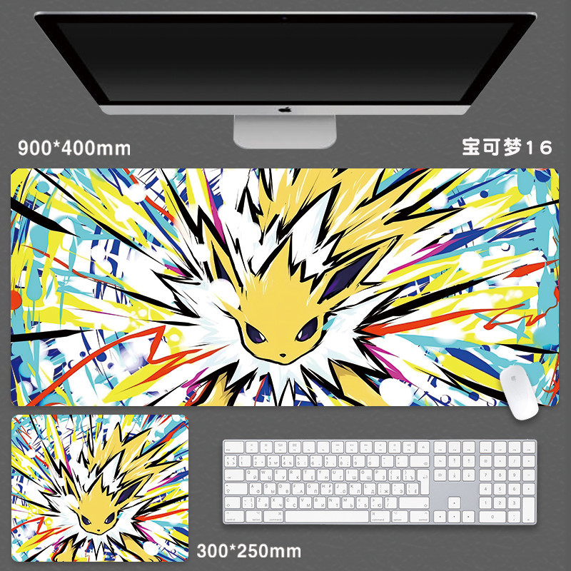 แผ่นรองเมาส์ คีย์บอร์ด ลายการ์ตูนโปเกม่อน Pikachu Gengar ขนาดใหญ่ สําหรับคอมพิวเตอร์ สํานักงาน - รูปที่ 6