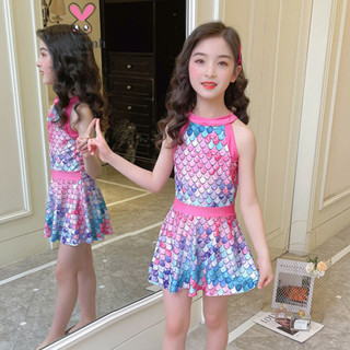 【YAOEENH】ชุดว่ายน้ําวันพีช กระโปรง แต่งรูกลวง ขนาดเล็ก แฟชั่…