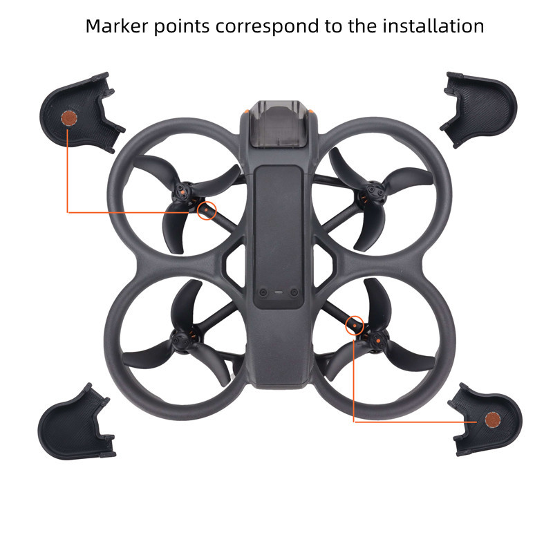 4pcs Landing Gear Protectors สําหรับ DJI Avata 2 ป ้ องกันการสึกหรอด ้ านล ่ างและการฉีกขาดสําหรับชุดฝาครอบป ้ องกัน Avata2