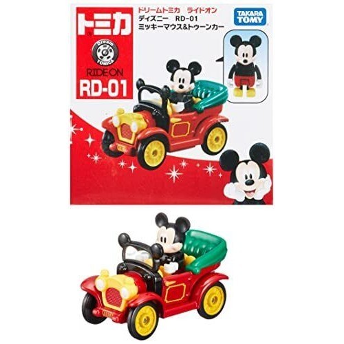 Takara Tomy RD-01 Tomica Dream Tomica Ride-on Disney Mickey Mouse &amp; Toon Car