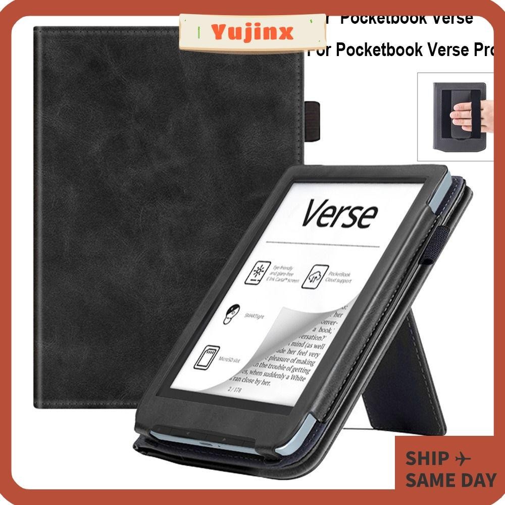 Yujinx Smart , 6 นิ ้ วพร ้ อมสายคล ้ องมือ eReader Cover, Professional กันกระแทก Kickstand หนังเกราะป ้ องกันสําหรับ Pocketbook Verse/Verse