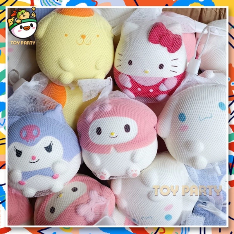 【 24ชม. Kuromi ตุ๊กตาHello Kitty My Melody Kuromi Pinchable ตุ๊กตาของเล่น Decompress และ Vent ช้า Rebound Kawaii น่ารักความวิตกกังวลสาวของขวัญ
