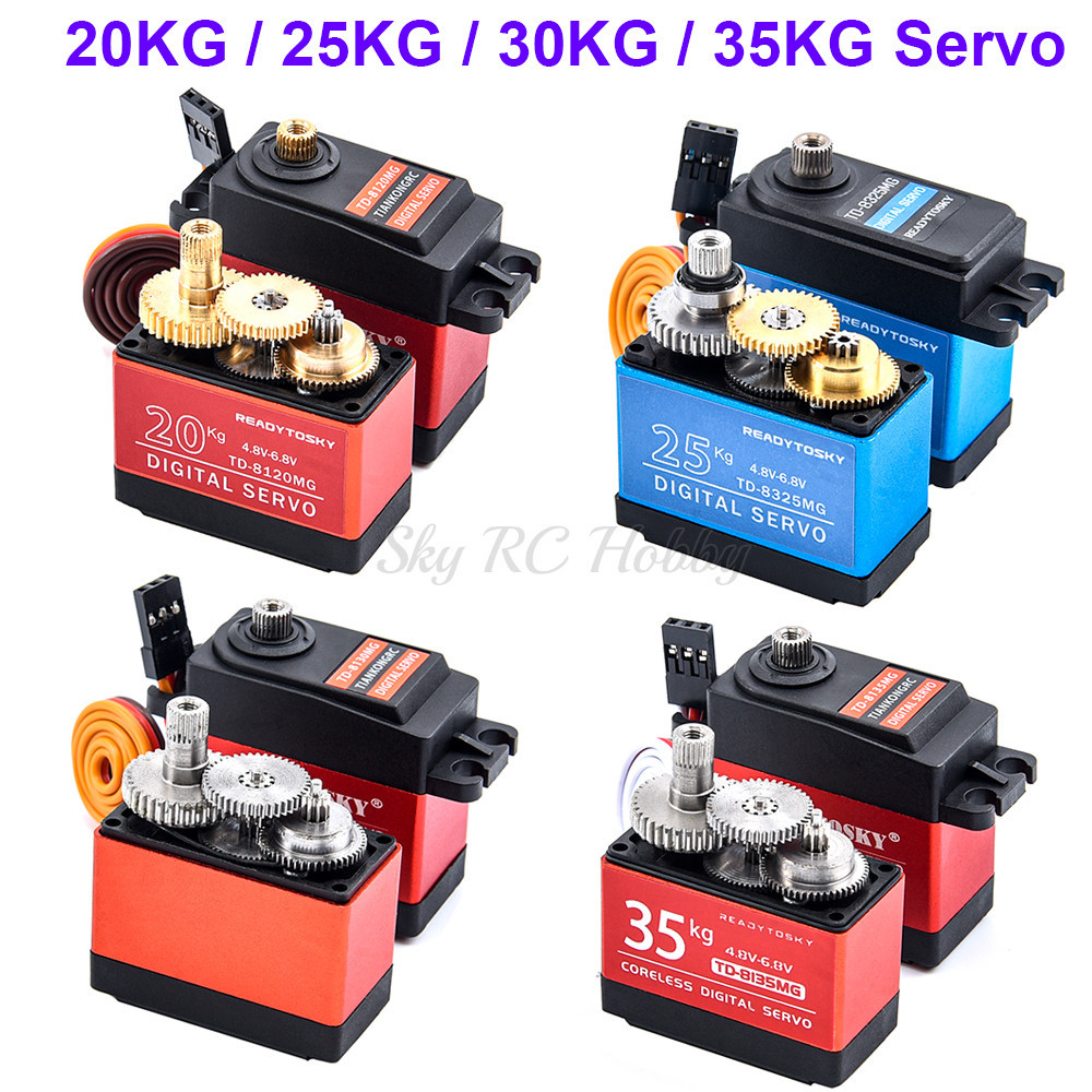 SK Update RC Servo 20KG 25KG 30KG 35KG Full Metal Gear Digital Servo 180 / 270 Degree Waterproof Ver