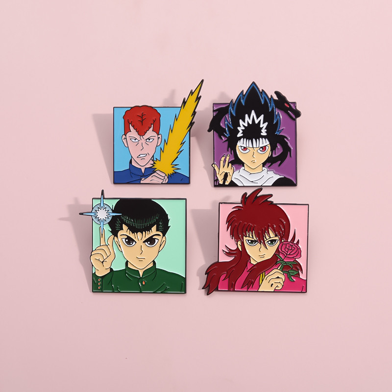 แอนิเมชั่นญี่ปุ่น Yu Yu Hakusho Series เข็มกลัดเคลือบแฟชั่นเสื้อผ้าอุปกรณ์เสริมกระเป๋านักเรียน Badge ของขวัญสําหรับเพื่อน