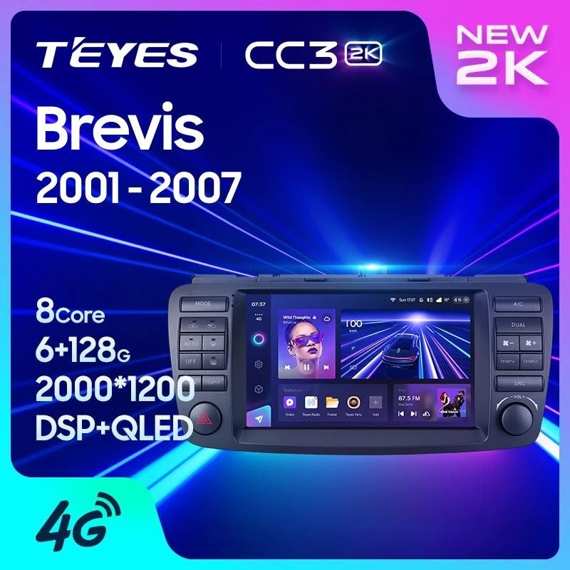 Teyes CC3L CC3 2K สําหรับ Toyota Brevis G10 2001 - 2007 ขวามือขับรถวิทยุเครื ่ องเล ่ นวิดีโอมัลติมีเดียนําทางสเตอริโอ GPS Android 10 ไม ่ มี 2din 2din dvd
