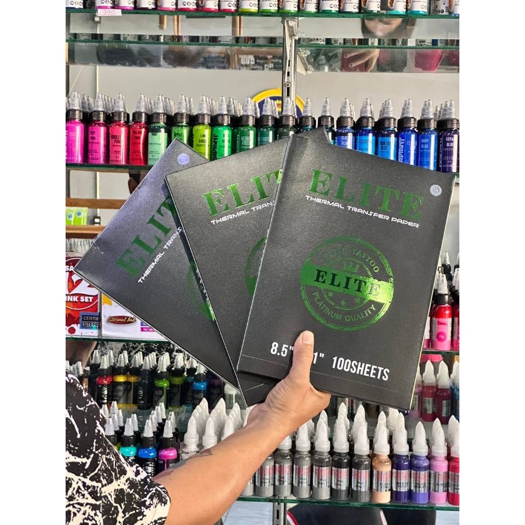 กระดาษลอกลายUSA  4แผ่น Tattootranferpaper