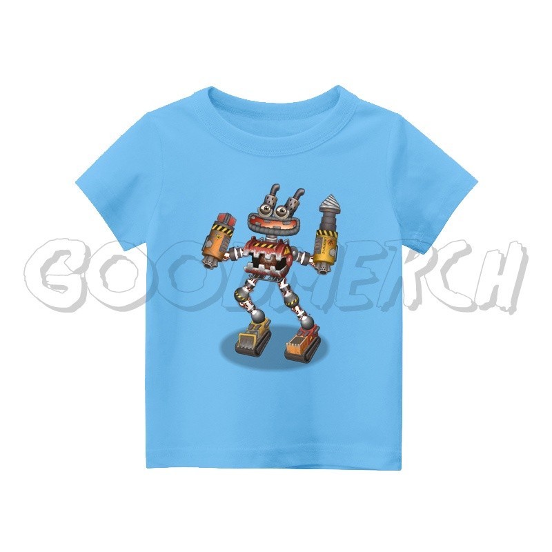 เสื้อยืด พิมพ์ลาย EPIC WUBBOX MY SINGING MONSTERS - FREE SABLON NAMA ANAK สําหรับเด็ก