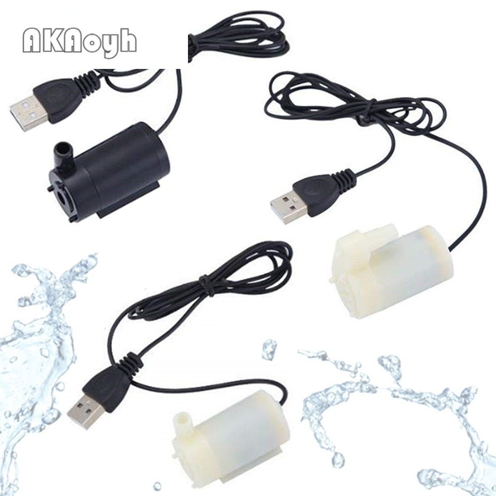 Dc 5V USB เสียงเบา มอเตอร์ไร้แปรงถ่าน ปั๊มน้ําใต้น้ํา ขนาดเล็ก 120L/H สําหรับชุด Diy