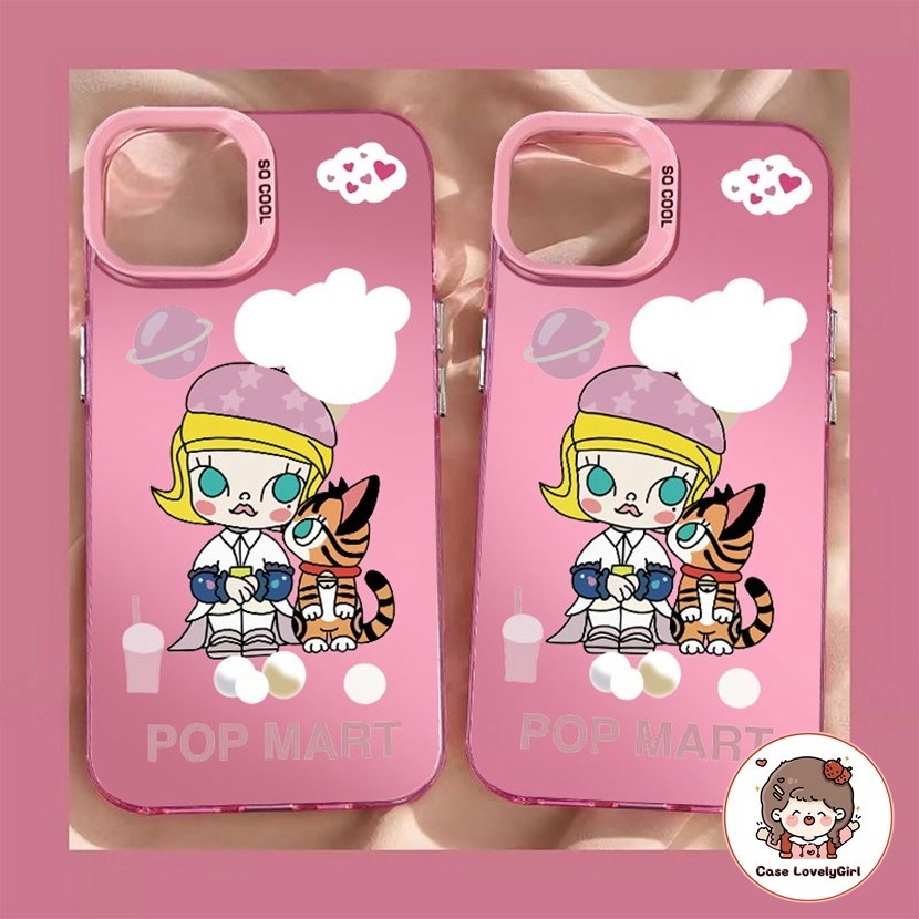 ส่งจากไทย pop mart CUTE ลูกหมา เคส IPhone 15 16 11 13 14 Pro Max XR พสัส13 12 Pro 7 8 Plus SE X Xs Max Hard Case