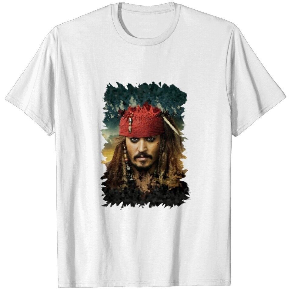 Captain Jack Sparrow - เสื้อยืด Pirates Of The Caribbean สําหรับผู้ชาย