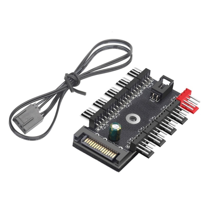 Bt 4Pin PWM พัดลมระบายความร้อน HUBs Splitters เพิ่มการไหลเวียนของอากาศสําหรับการทําความเย็นที่ดีขึ้น