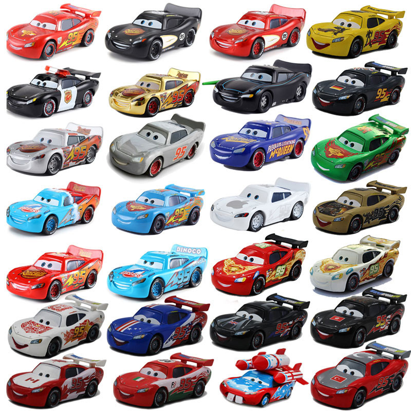 Pixar Cars 2 3 lightning McQueen ธงชาติ McQueen รุ ่ นลิมิเต ็ ด McQueen รถของเล ่ นโลหะผสม