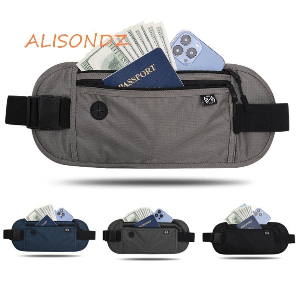 ALISONDZ Hidden Waist Bag Cashier Belt Bag Security Money Pouch Passport Pouch Travel Waist Pack Che