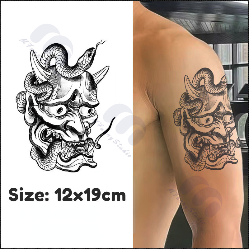 【MF Magic Tattoo 】 สติ ๊ กเกอร ์ รอยสักชั ่ วคราวกันน ้ ําติดทนนาน 15 วัน Prajna12 Tattoo