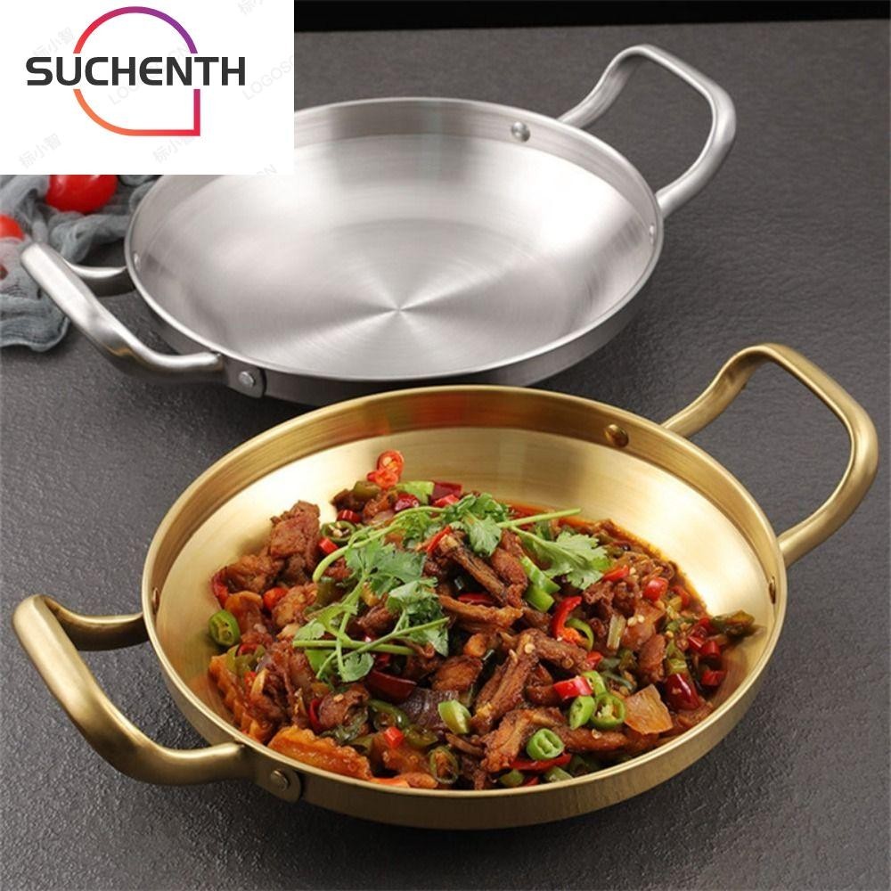 Suchenth หม ้ อข ้ าวอาหารทะเลสําหรับเครื ่ องครัวหม ้ อแห ้ ง Paella Pan