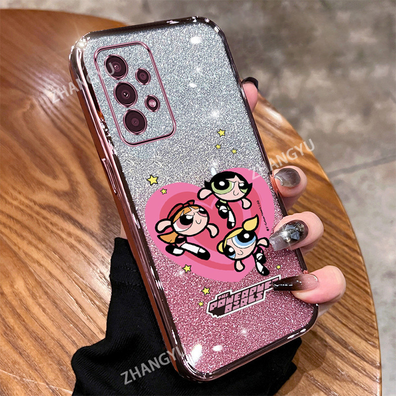 ปลอก Samsung A13 A23 A33 A53 A73 5G 4G LTE Powerpuff Girls เคสซิลิโคนอ่อนเคสโทรศัพท์ป้องกันการตก