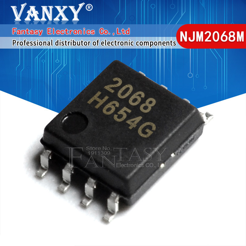 10PCS NJM2068M SOP8 LOW-NOISE DUAL OPERATIONAL AMPLIFIER JRC2068 SMD NJM2068 SOP อิเล็กทรอนิกส์ส่วนป