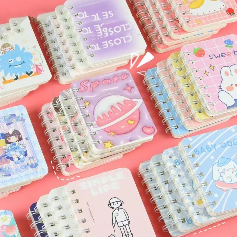 สมุดโน๊ตการ์ตูนขนาดเล็ก A7 สมุดจด สมุดบันทึก มีเส้น ลวดลายน่ารัก - รูปที่ 7